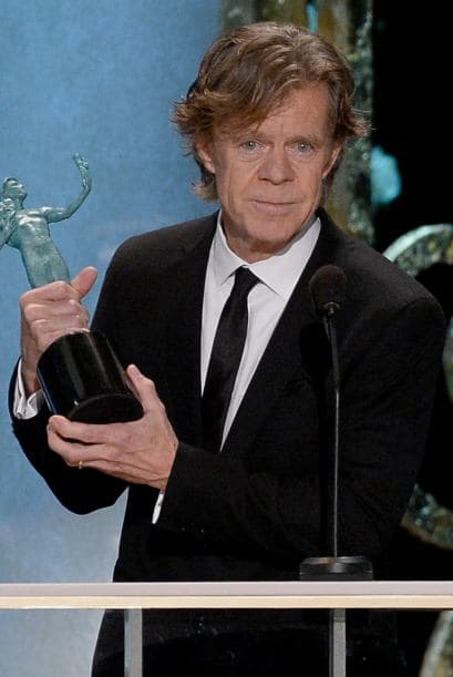 William H. Macy aceptando su trofeo