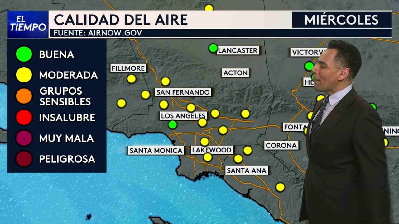 Pronóstico del tiempo hoy en Los Ángeles: Alerta por aire dañino; el termómetro alcanzará 90 °F