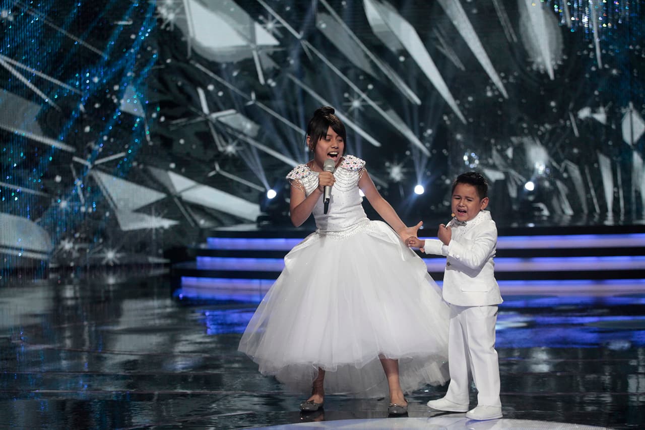 Se trató de un dueto memorable para despedir la participación de 'Giovani y sus Sacachispas'.