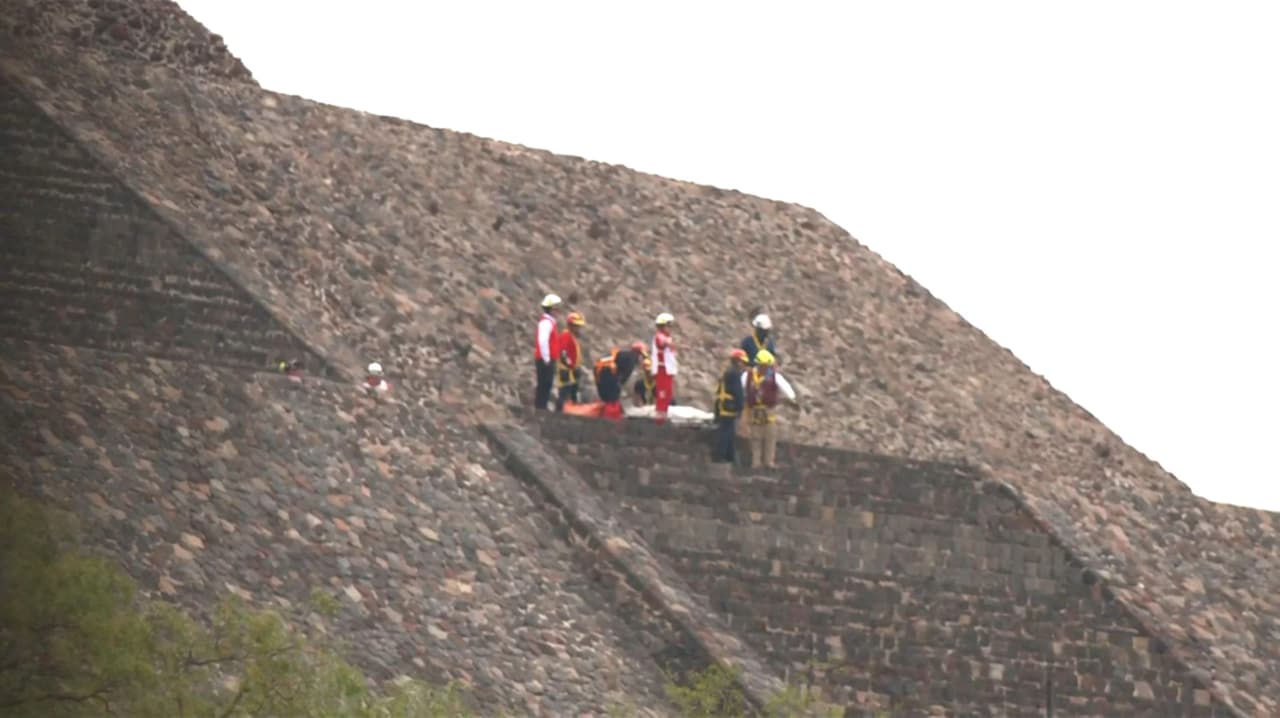 Video: Así fue el momento exacto del tiroteo en las pirámides de Teotihuacán en México a plena luz de día