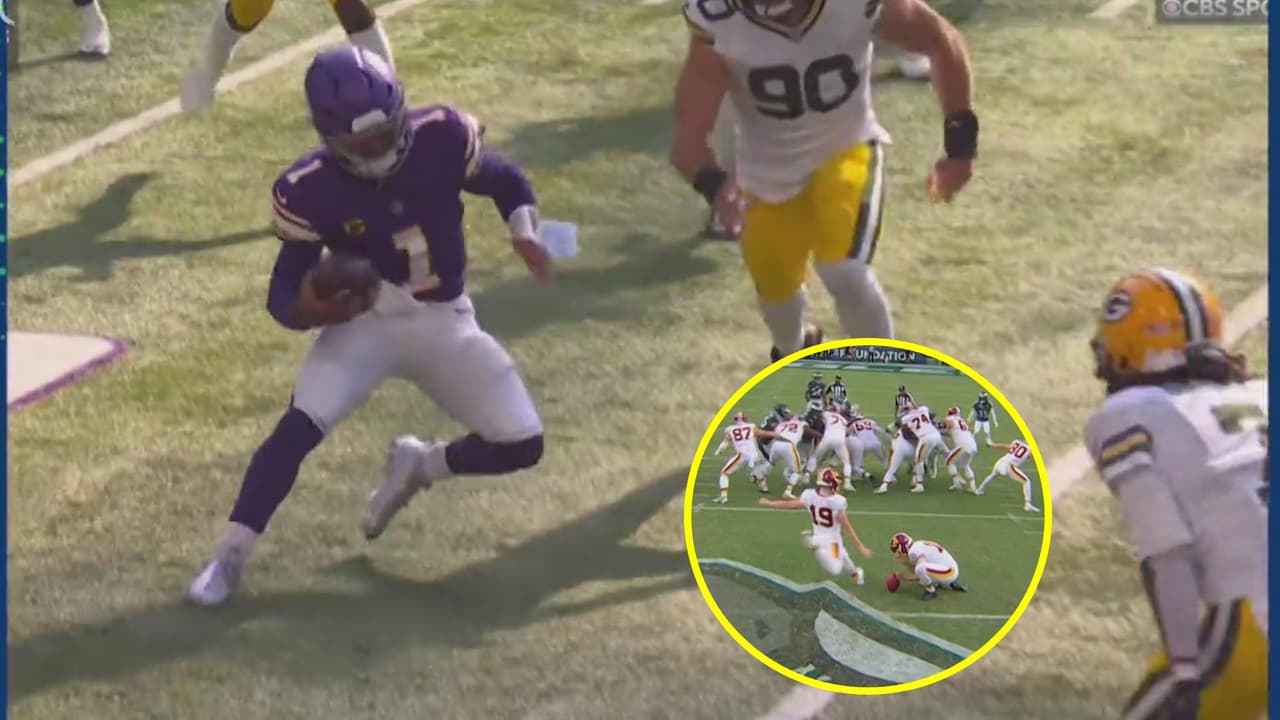 El quarterback de los Vikings sale conmocionado ante Packers