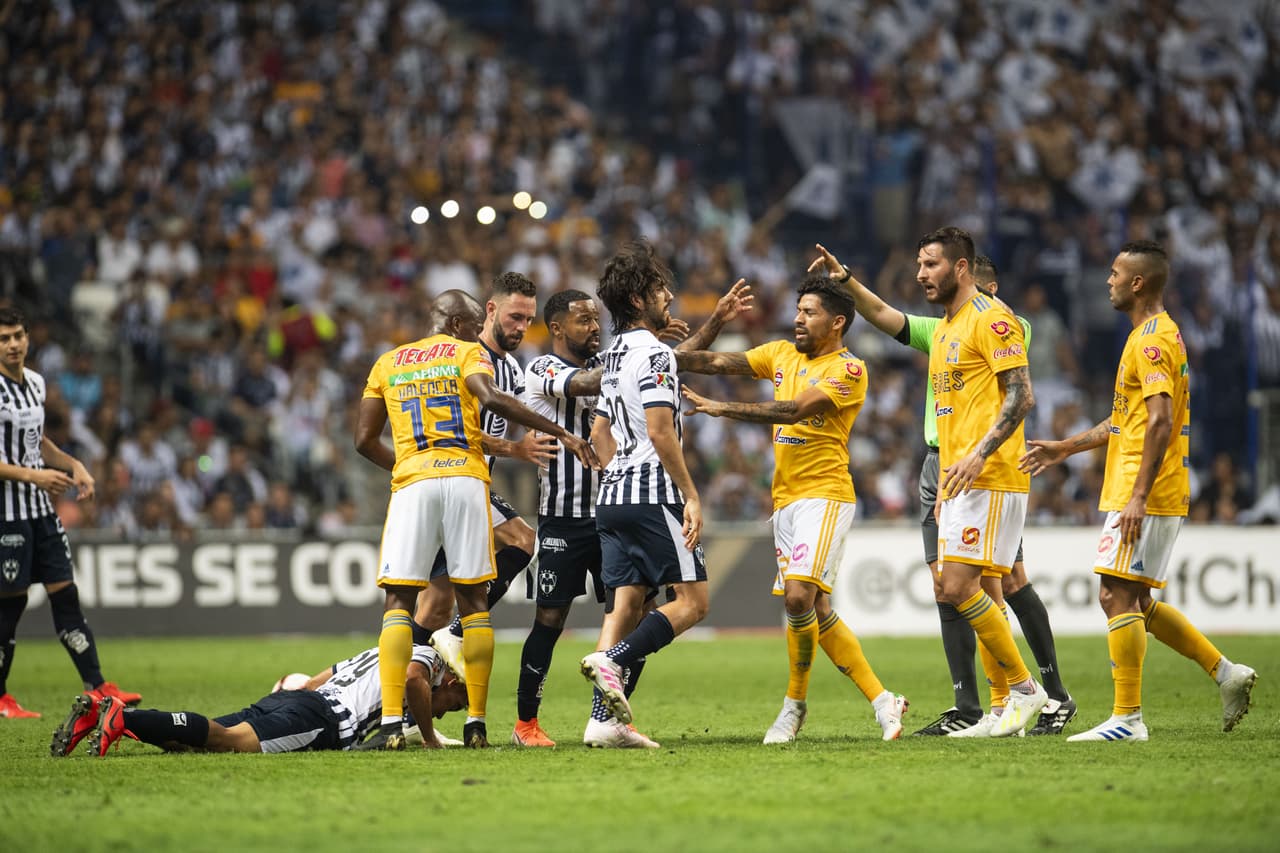 during the match Monterrey FC (MEX) vs Tigres UANL (MEX), corresponding to the second leg match of the Great Final, Scotiabank Concacaf Champions League, at BBVA Bancomer Stadium, Monterrey, Nuevo León, México, on May 01, 2019.
<br>
<br> durante el partido Monterrey FC (MEX) vs Tigres UANL (MEX), correspondiente al partido de vuelta de la Gran Final, Scotiabank Concacaf Champions League en el Estadio BBVA Bancomer, Monterrey, Nuevo León, México, el 01 de Mayo de 2019.