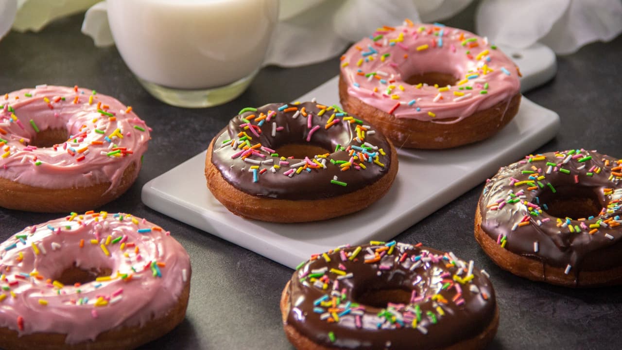 Donas glaseadas (fáciles de preparar) 
