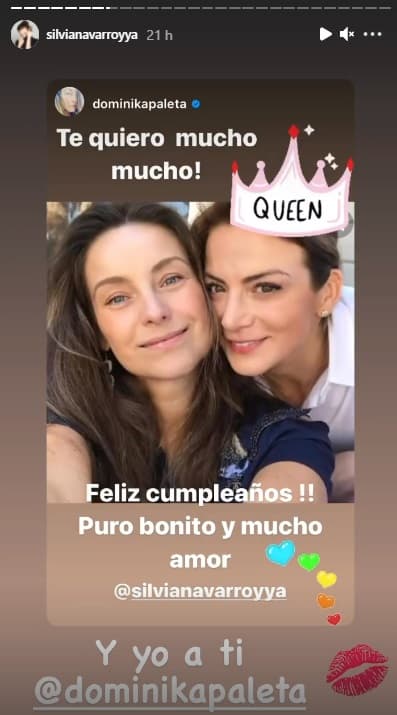 Una lluvia de felicitaciones cayó en su perfil social y la actriz se dio el tiempo de responder muchos de los mensajes, entre ellos el de 
<b>Dominika Paleta</b>.