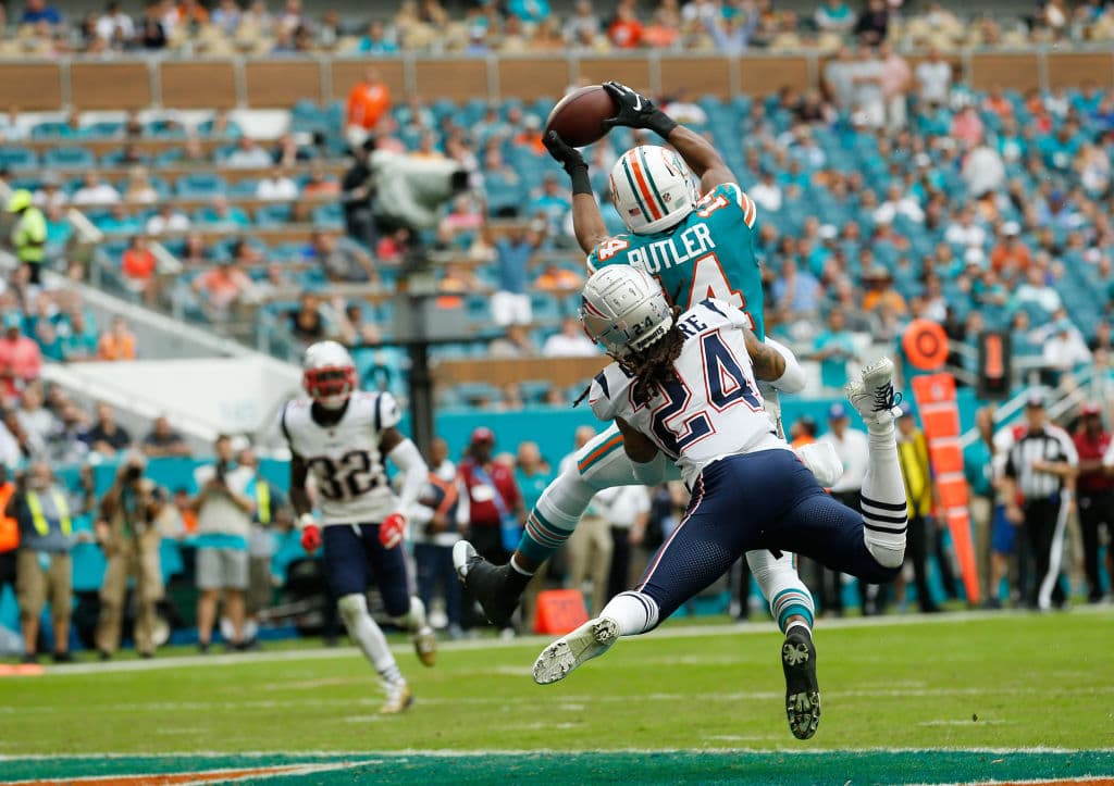 Tras un segundo cuarto prolífico, los Dolphins anotaron a falta de 3:58 en el tercer cuarto, un pase de Tennehill para Brice Butler, de 23 yardas para poner 28-27 el marcador en favor de Miami.