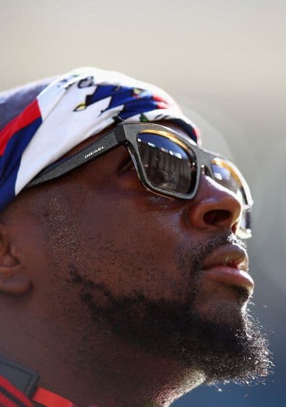 El músico Wycleaf Jean, quien participó en la ceremonia de clausura.