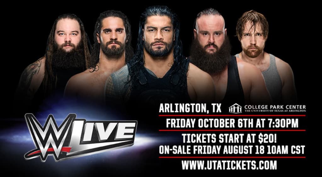 Gana Boletos Para WWE LIVE en Arlington, TX