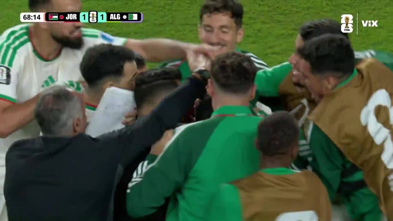 ¡Argelia empata a Jordania con este golazo y no puedes perdértelo!