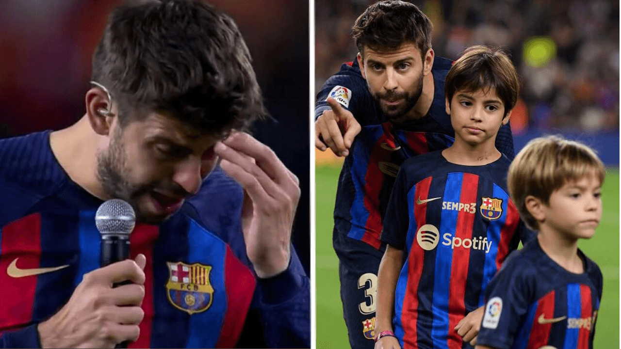 Piqué rompió en llanto al decir esta frase en su adiós al fútbol, ¿estuvo dedicada a sus hijos?