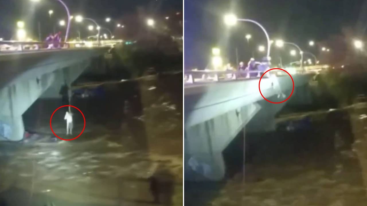 Rescatan a un hombre de ser arrastrado por la corriente debajo de un puente en Tucson