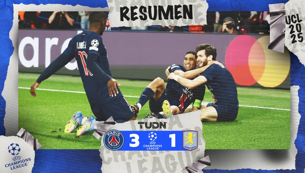 PSG remonta al Aston Villa con brutales golazos y se acerca a las Semifinales