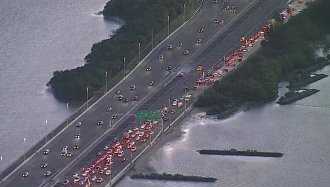 Fuerte accidente provoca cierre de la carretera I-275 en dirección norte