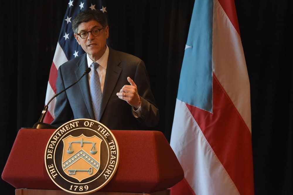 Secretario del Tesoro urge al Senado a actuar esta semana para evitar "caos" en Puerto Rico