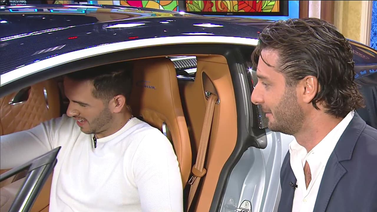 Para nuestro chef fue todo un regalo poder montarse en un carro que manejan famosos como Cristiano Ronaldo.