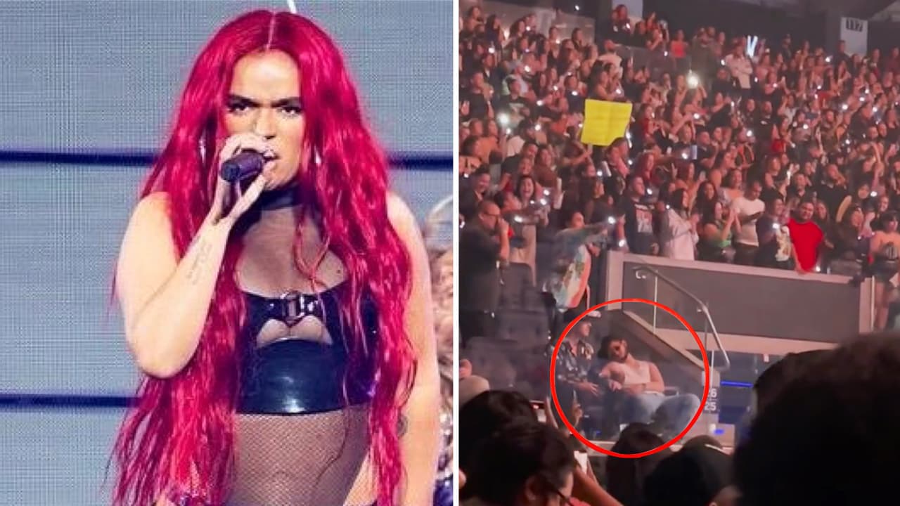 “Se metió las 200 copas solito”: Karol G reacciona al ver a un fan que parecía dormido en su concierto