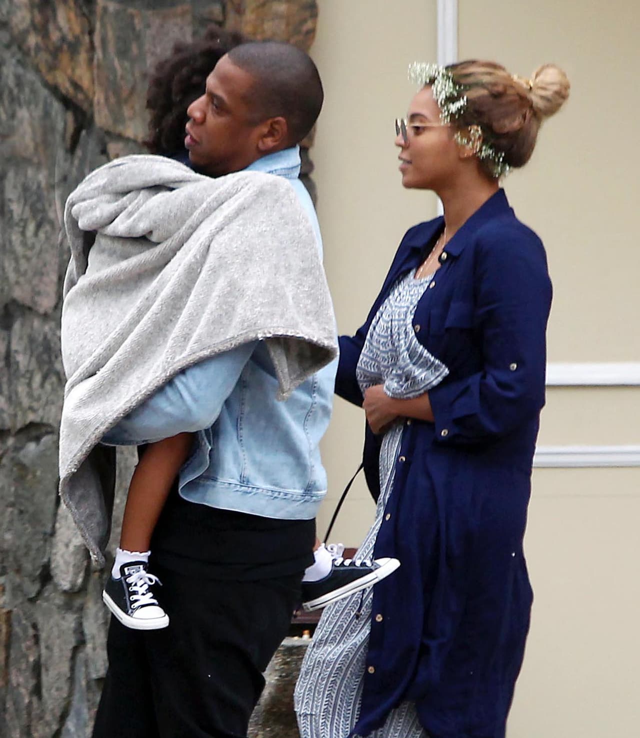 La pareja lució distante.