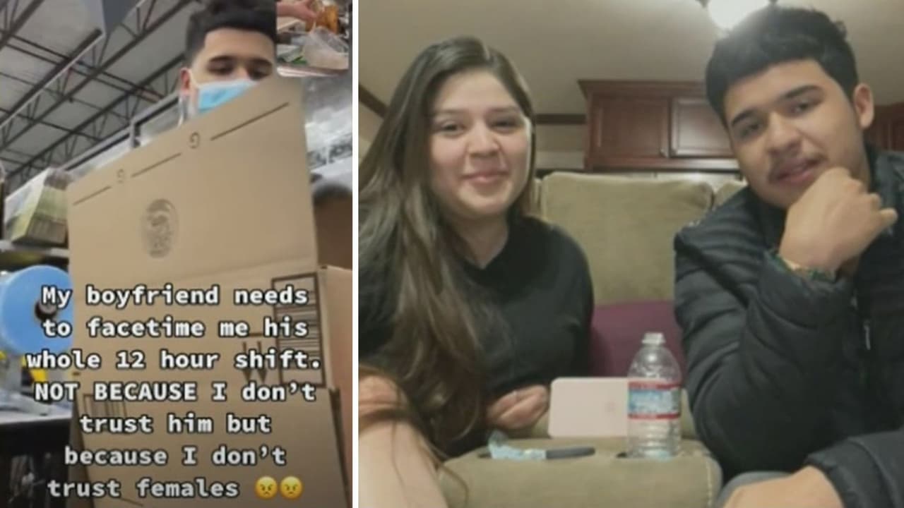 Una mujer le pide a su novio que le haga FaceTime durante todo su turno de trabajo porque "no confía en las mujeres"