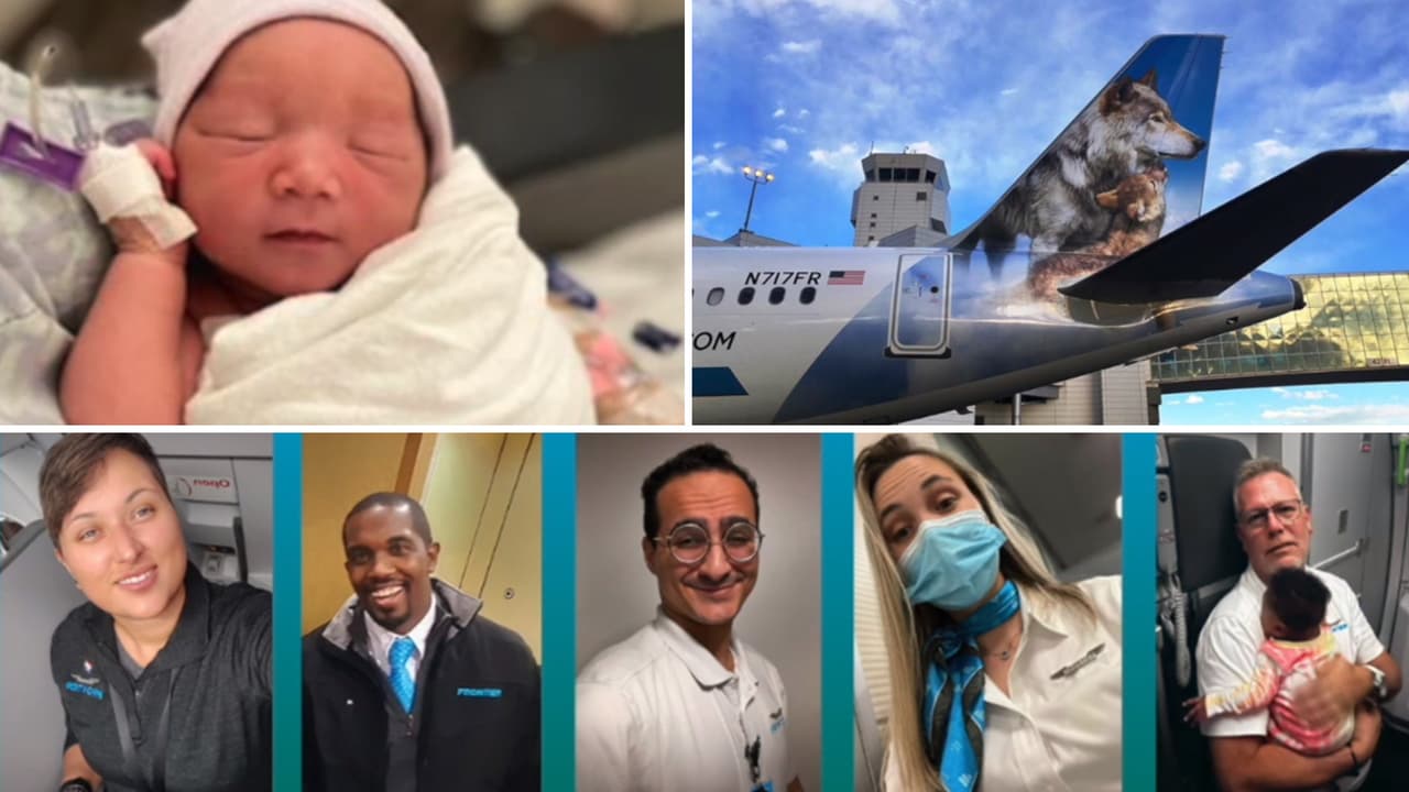 Azafata hispana ayuda a mujer a dar a luz en un vuelo de Denver a Orlando