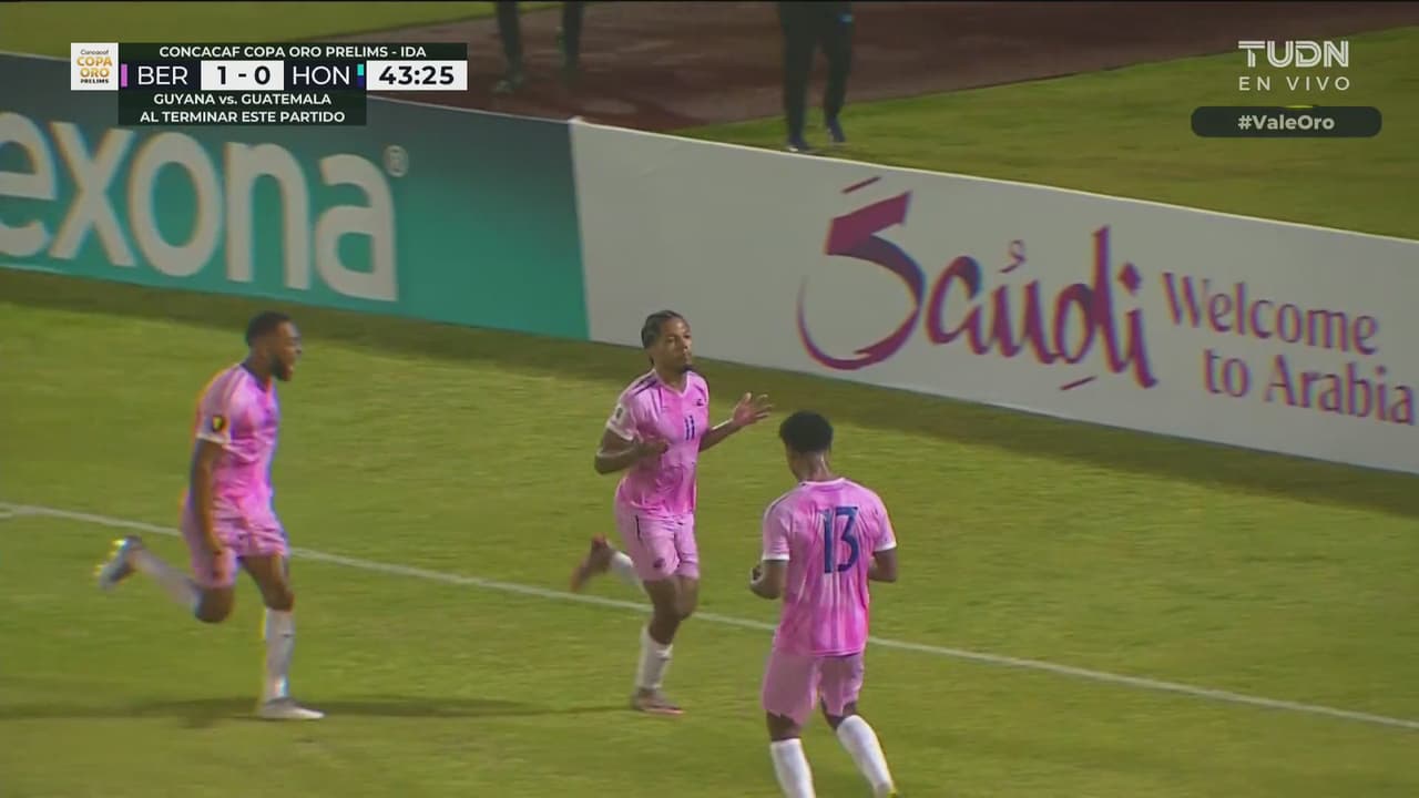 ¡Sorpresa para Honduras! Gol de Bermudas y el marcador ya está 2-0