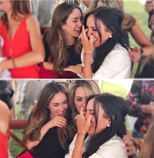 En las fotos queda de manifiesto que Anahí y la conductora son muy buenas amigas.