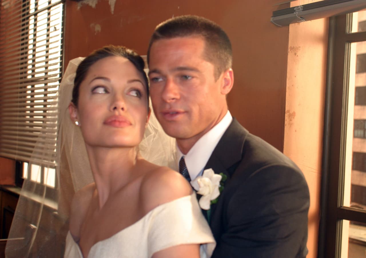 Tomaban imágenes de su boda para la promoción de la cinta, aunque en realidad luego sabríamos que no estaban "actuando".