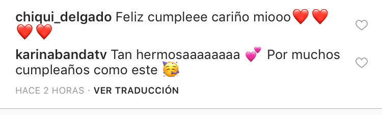 Sus compañeras conductoras 
<b><a href="https://www.univision.com/temas/chiquinquira-delgado" target="_blank">Chiqui Delgado</a></b> y Karina Banda, le expresaron su cariño y felicitaciones.