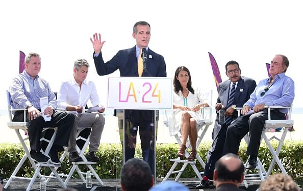 Eric Garcetti, el alcalde LA, expresó la importancia de lograr ser sede Olímpica.