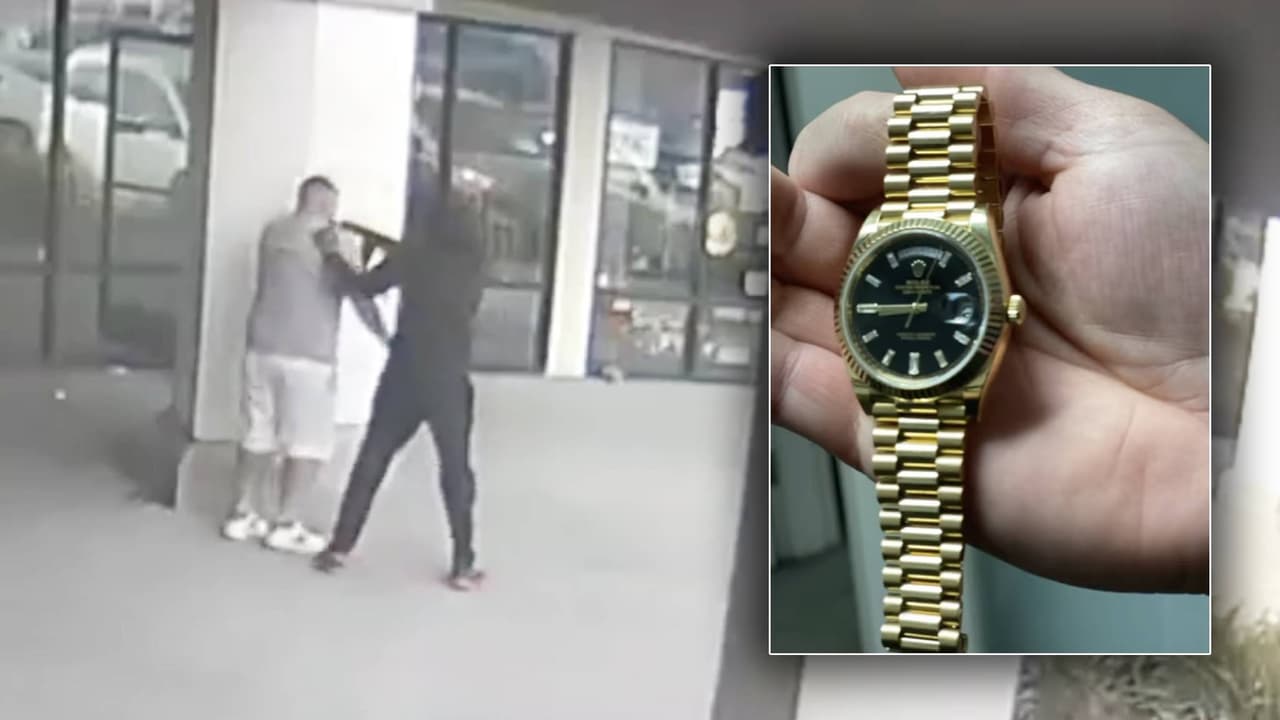 Usan una pistola tipo AR-15 para asaltar a un hombre que llevaba puesto un Rolex de $45,000