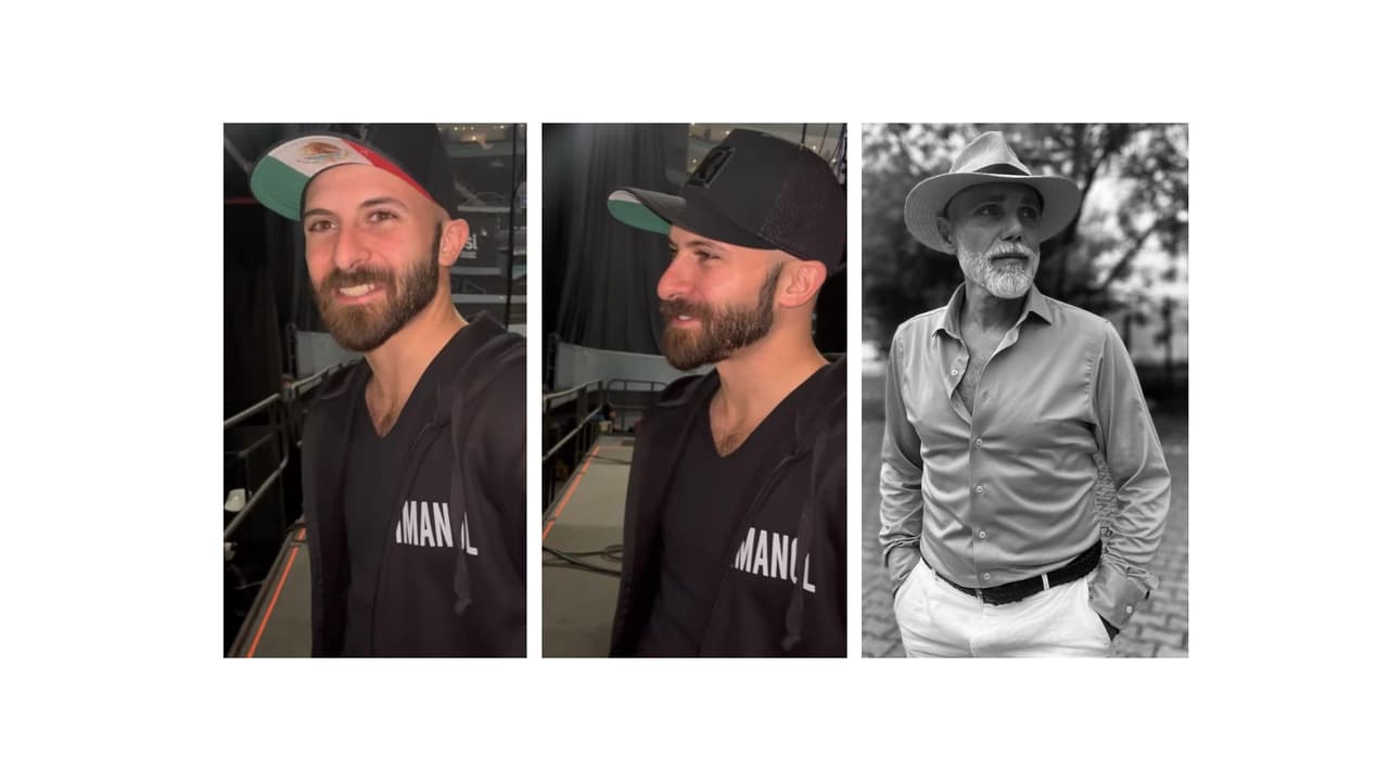 El cantante heredó los rasgos físicos del actor Manuel Landeta.