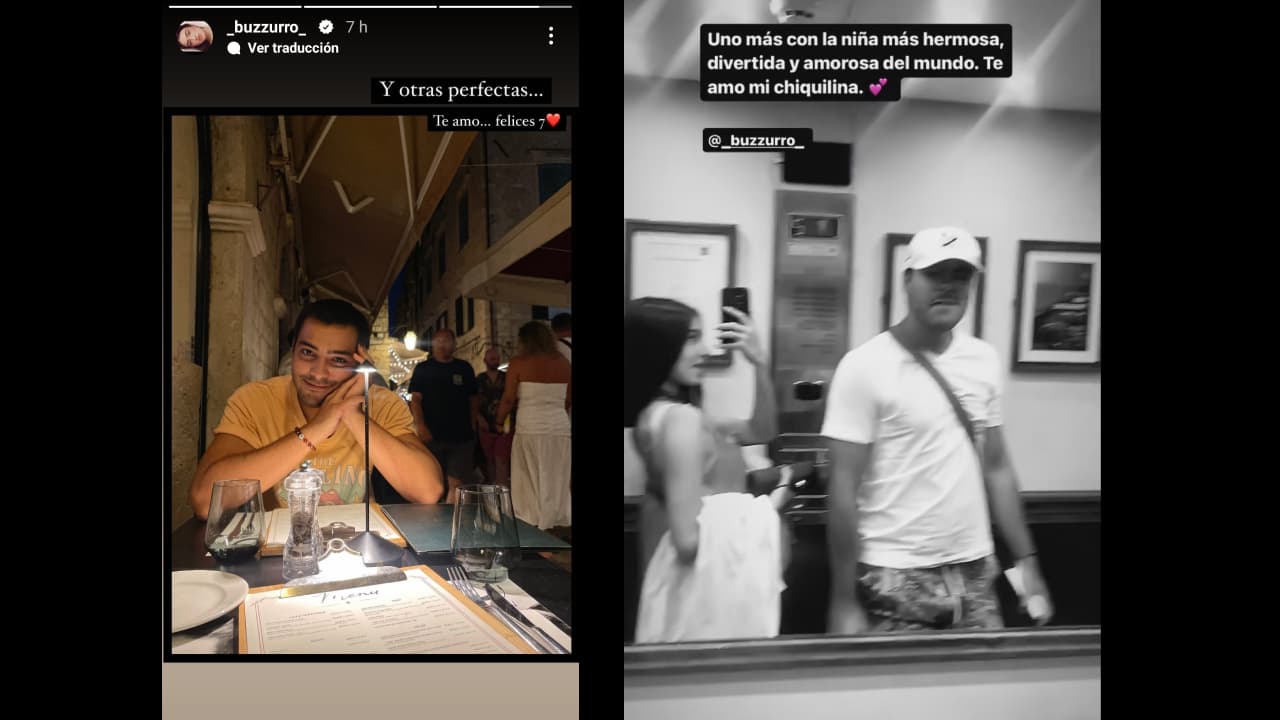 Así celebraron siete meses de noviazgo Valentina Buzzurro y David Caro Levy