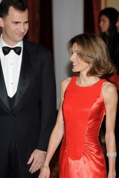 Fue de repente cuando Letizia apareció asñi dejando a todos sorprendidos.