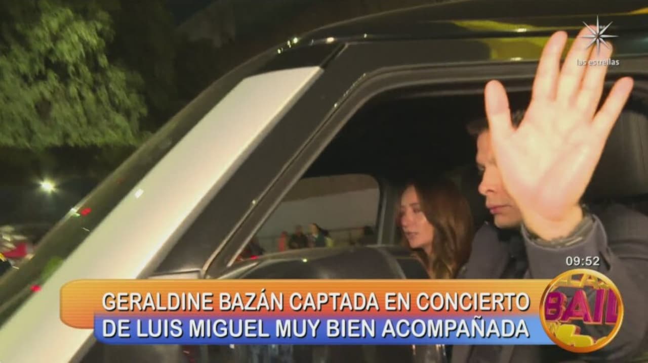Así captaron a Geraldine Bazán con Giovanni Medina tras salir del concierto de Luis Miguel en la Ciudad de México.