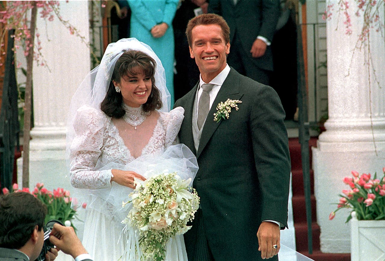 Schwarzenegger entro a la familia de los Kennedy al casarse con Maria Shriver en 1986.
<br>