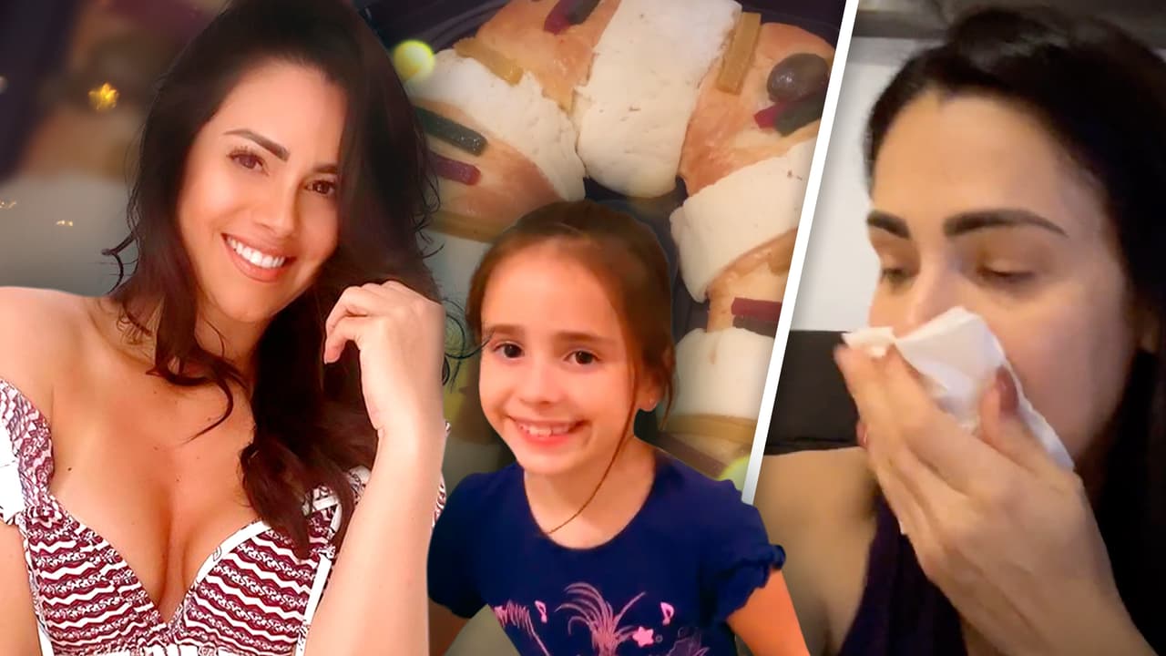 El covid-19 no le impidió a Luz Elena festejar junto a su hija el Día de Reyes