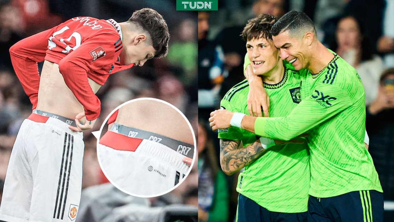 Garnacho y su fanatismo por Cristiano Ronaldo: ¡Lo lleva hasta en los calzones!