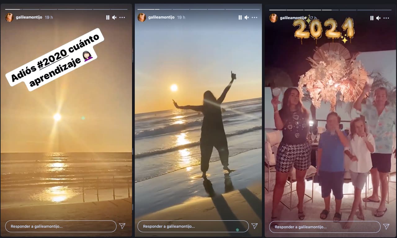 En sus stories posteó diferentes momentos de la celebración.