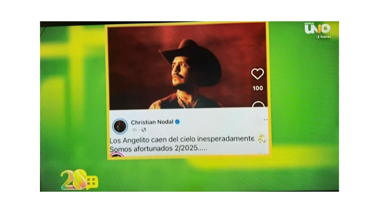 El mensaje que Christian Nodal habría borrado de sus redes de manera inexplicable.