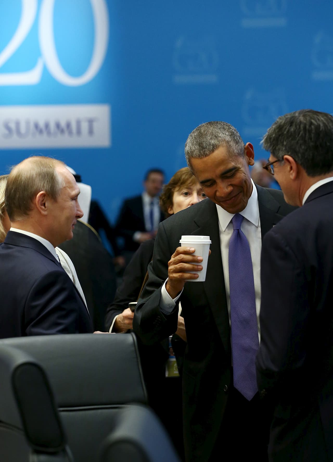 Un encuentro informal en otro evento del G20, esta vez en Turquía. 16 de noviembre de 2016.