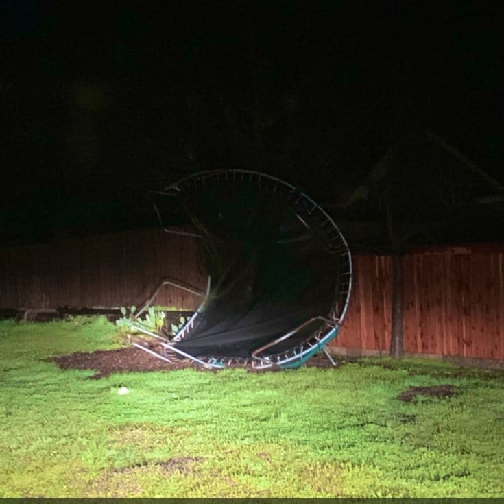 Algunos daños en Hood County debido al paso de la tormenta el miércoles 13 de marzo de 2019.