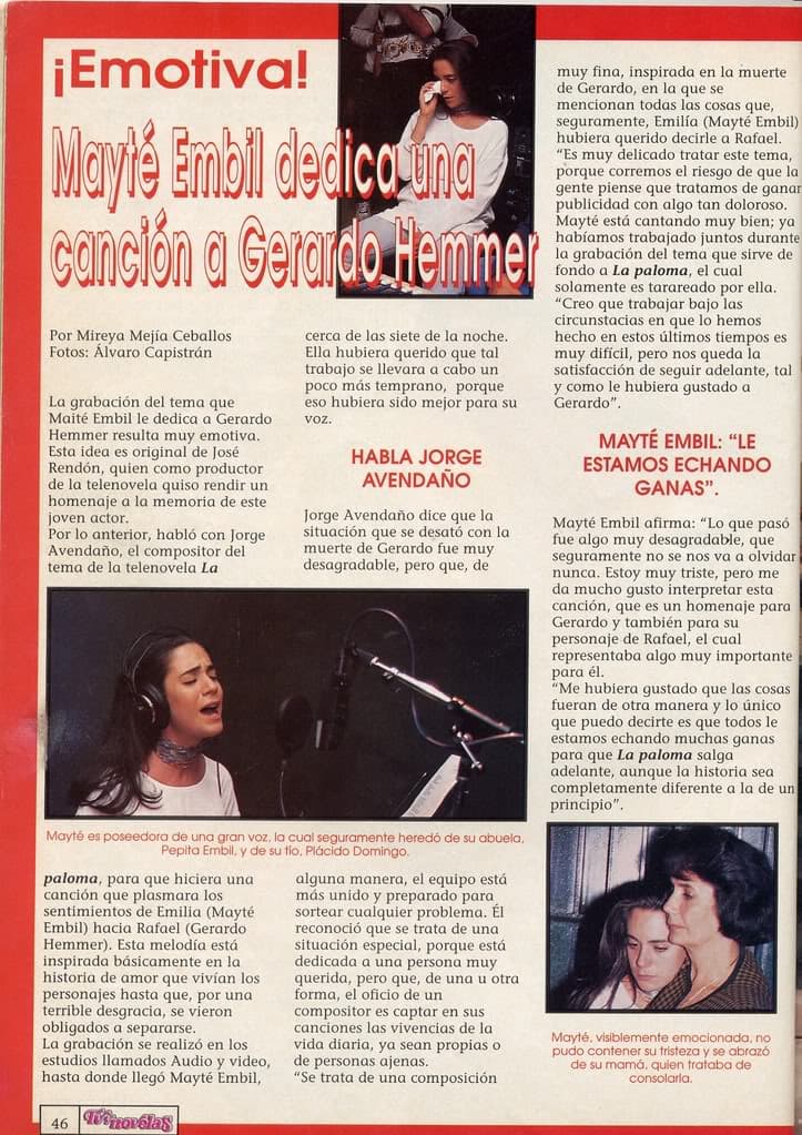 Después de esto la actriz no volvió a recibir ofertas para protagonizar algún melodrama y desde ahí sólo hizo personajes secundarios.