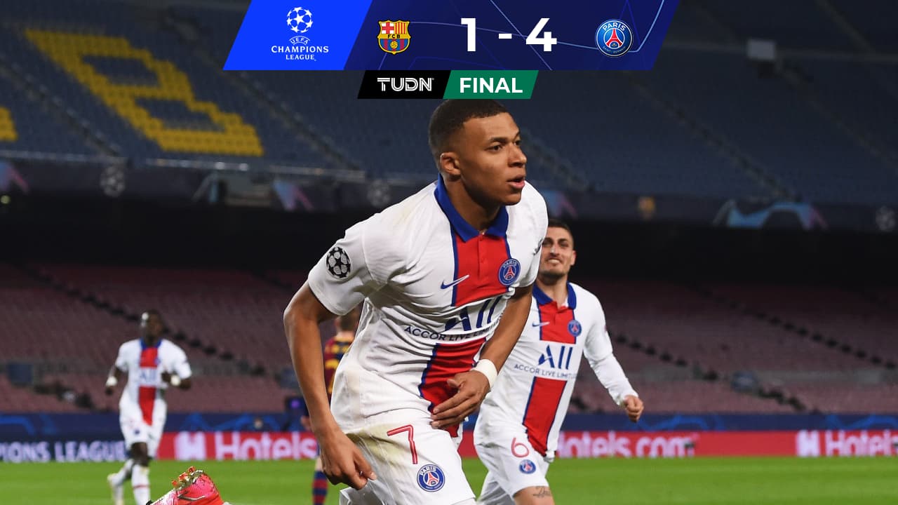 ¿Neymar? Mbappé humilla a Messi y al Barça con imponente 'hat-trick'