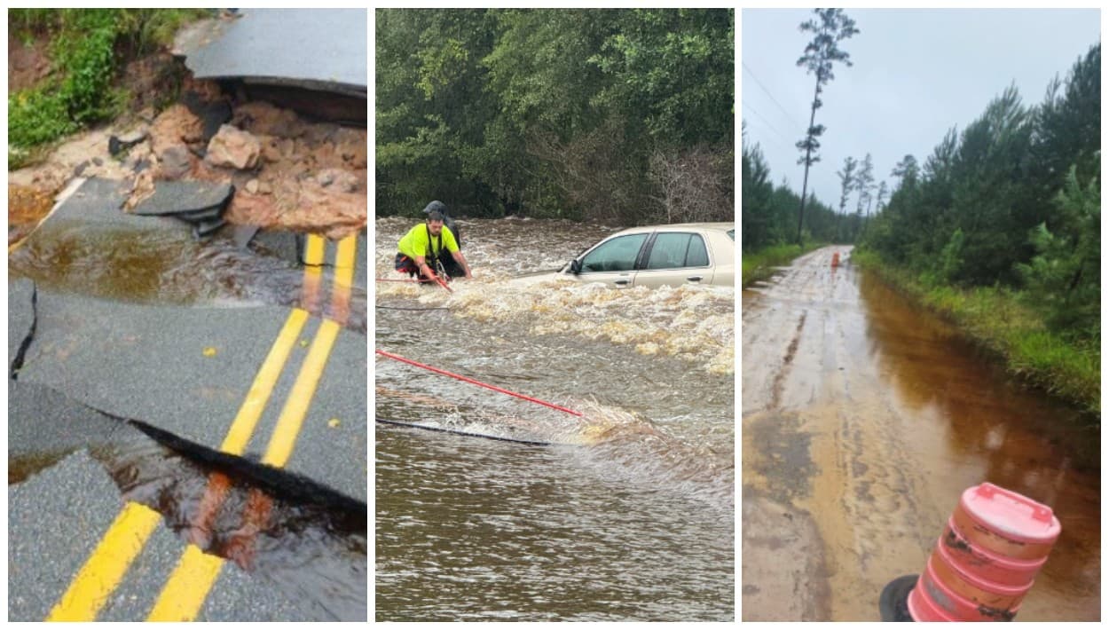 Debby provoca rescates por inundaciones en Georgia: una madre enfrenta el riesgo