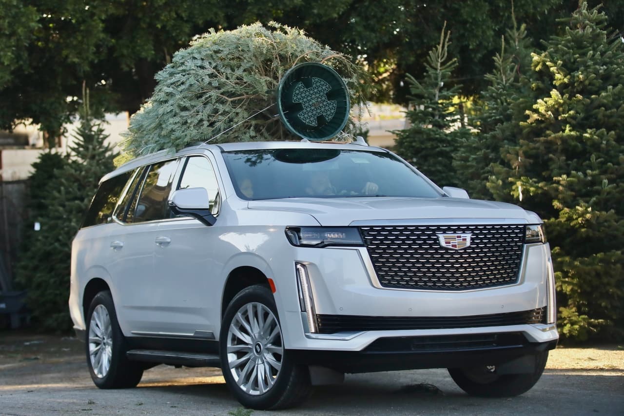 Los cinco adolescentes, Jennifer y Ben, quien manejó el lujoso automóvil, abandonaron el lote listos para poner su árbol de Navidad. 
<br>