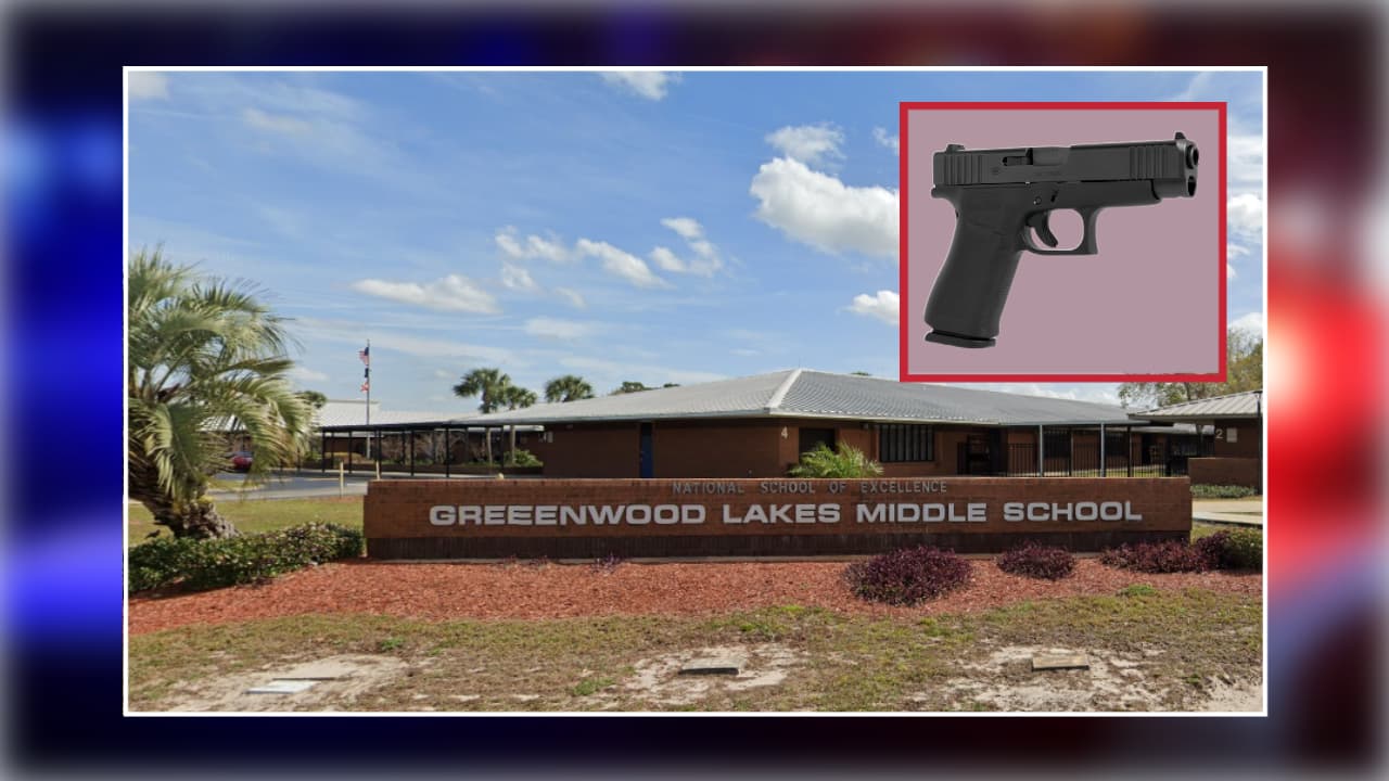 Arrestan a niña de 12 años que llevó pistola cargada a escuela de Lake Mary