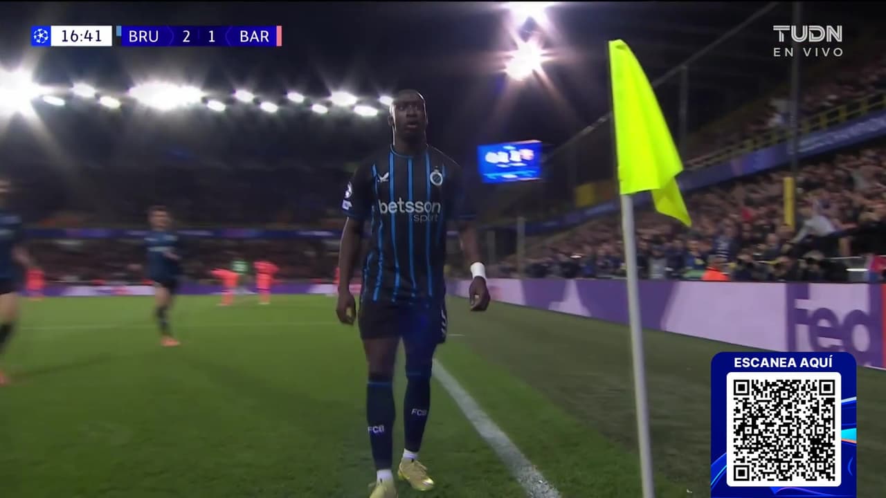 ¡Qué golazo de Brujas! ¡Contragolpe letal que Forbs liquida en el mano a mano!