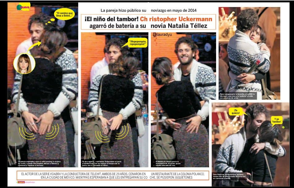 Eran una pareja muy estable y tomaban todo con humor. Natalia compartió esta foto en Twitter con el pie: "No bueno".