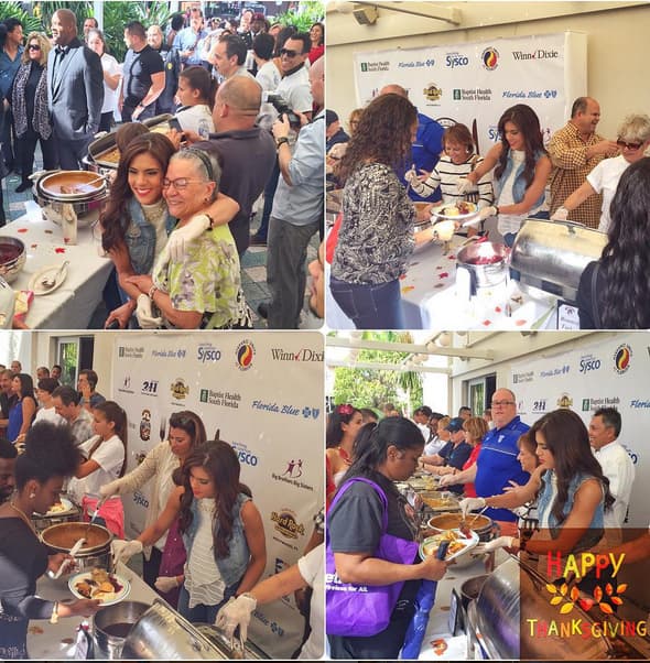 Francisca Lachapel: "Vamos a darle gracias a Dios por todas las bendiciones que nos da, pero debemos hacer de esto un acto de todos los días. Lo mejor de estar bendecidos es que podamos bendecir a otros. Feliz día de acción de gracias!". (Noviembre 26, 2015)