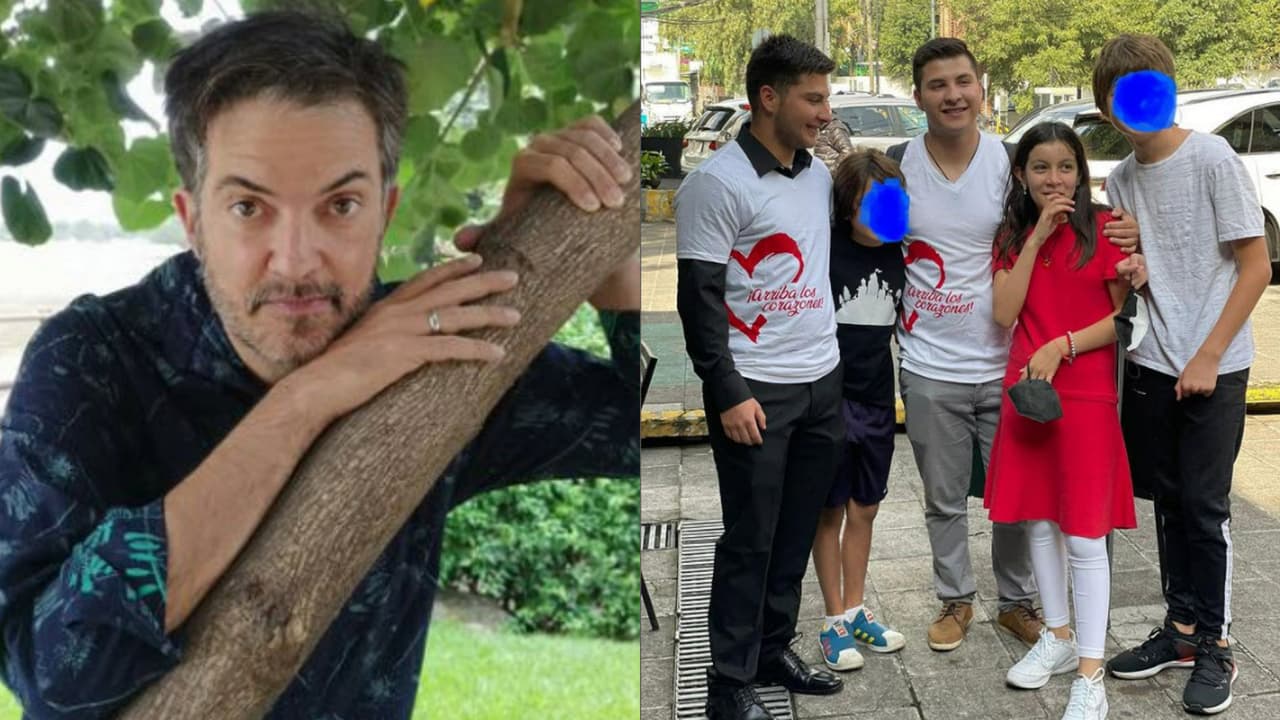 La viuda de Fernando del Solar compartió una foto del encuentro entre los dos hijos de él con los tres de ella.