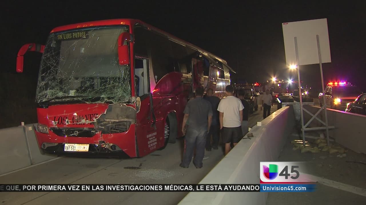 Varios heridos tras accidente de autobús de pasajeros