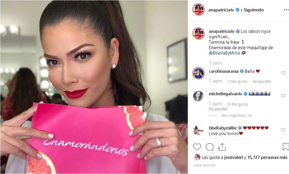 Otra mujeres bellas de la televisión como Carolina Sarassa y Michelle Galván no dudaron en expresar que admiran su belleza y profesionalismo.
